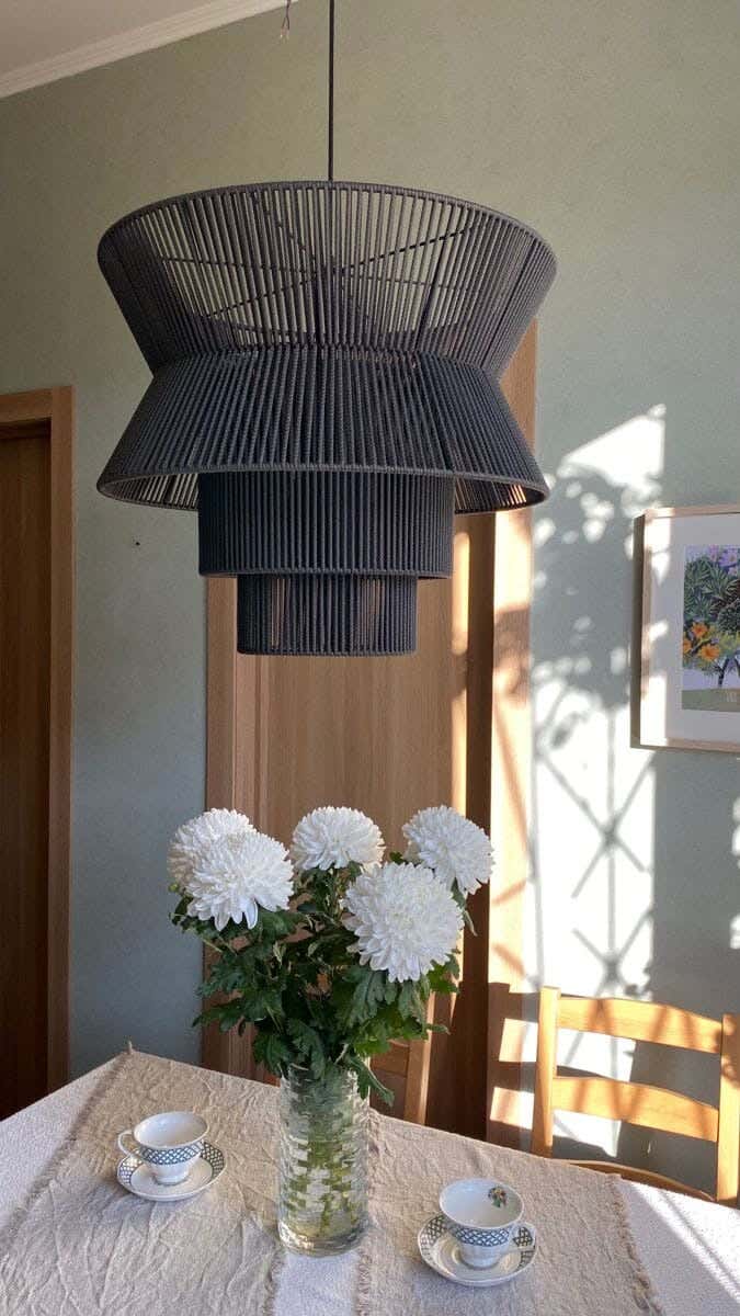 Ceiling chandelier, 65x65x50 cm, One Piece - Dark Brown