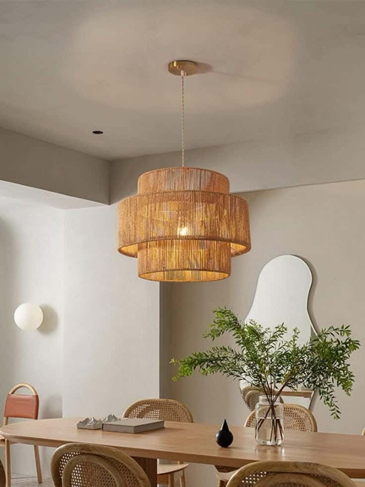 Ceiling chandelier, 40x40x45 cm, One Piece - Beige