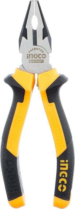 Ingco Pliers, 8 Inch - Black Yellow