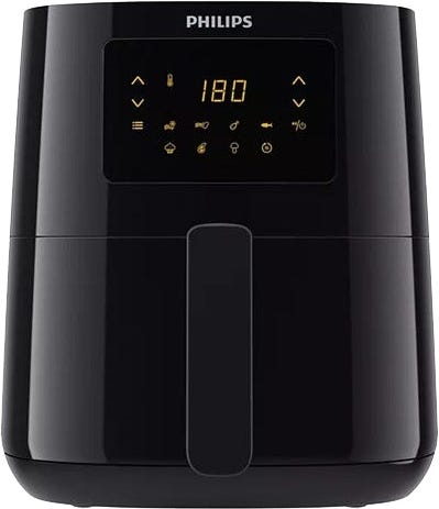 Philips HD9270/91 Essential Oil Free Fryer, 6.2 Liter, 2000 Watt - Black