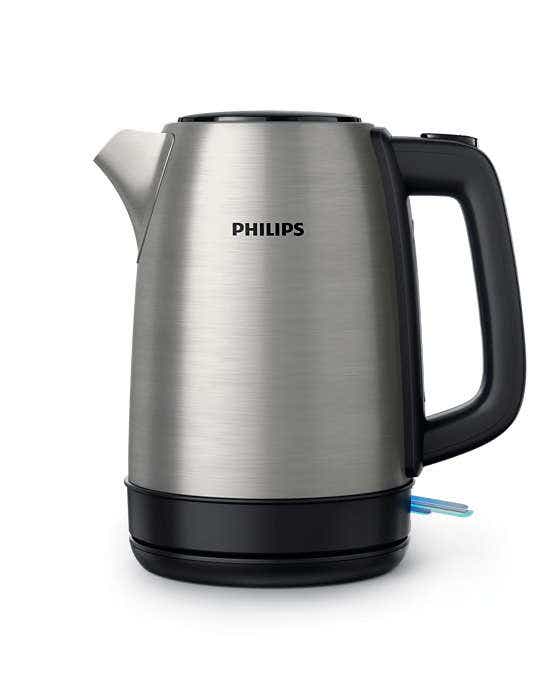 Philips HD9350/90 Daily Collection Stainless Steel Electric Kettle , 1.7 Liter, 2200 Watt - Silver