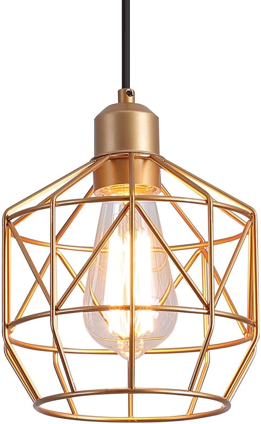 Metal Chandelier, 80×22 cm - Gold