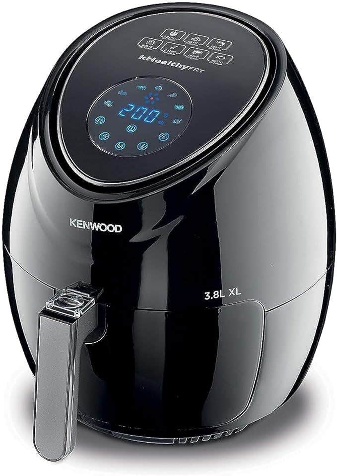 Kenwood HFP3000BK Electric Air Fryers, 1500 Watt, 3.8 Liter - Black