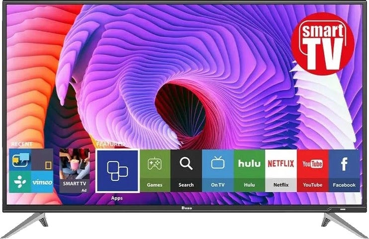 HOHO HK4305S Smart TV, 43 Inch, LED, FHD - Black