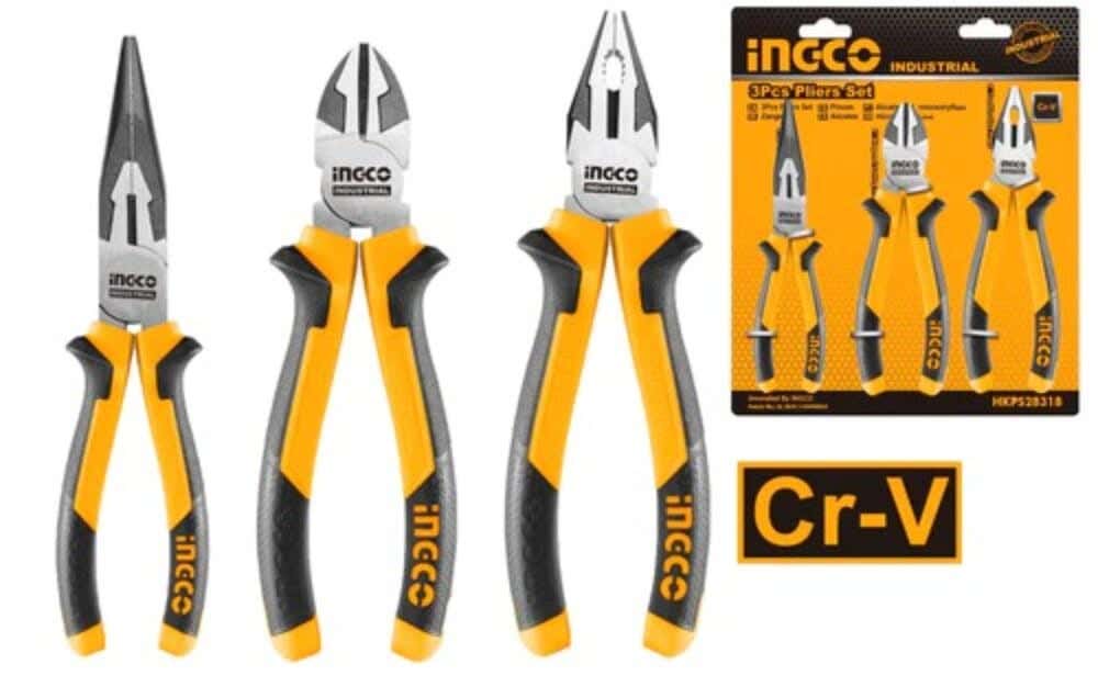 Inco Hkps28318 Hand Tool Kit, 3 Pieces - Black Yellow