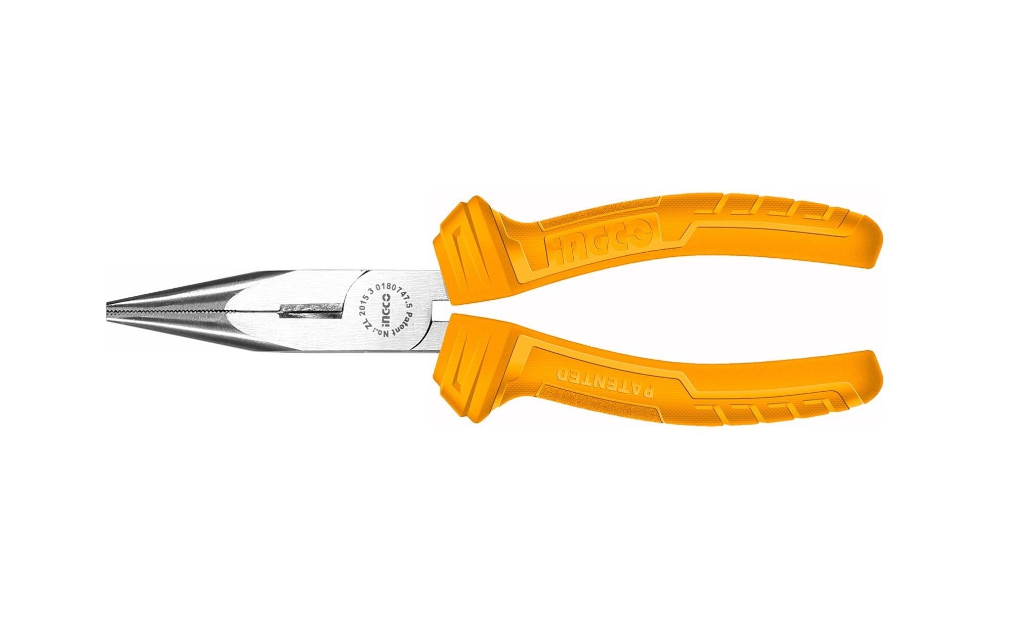 Ingco HLNP12160 Long Nose Pliers, 6 Inch - Yellow