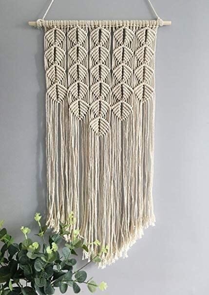 Macrame Wall Decor, Cotton, 60X80 Cm - Off White