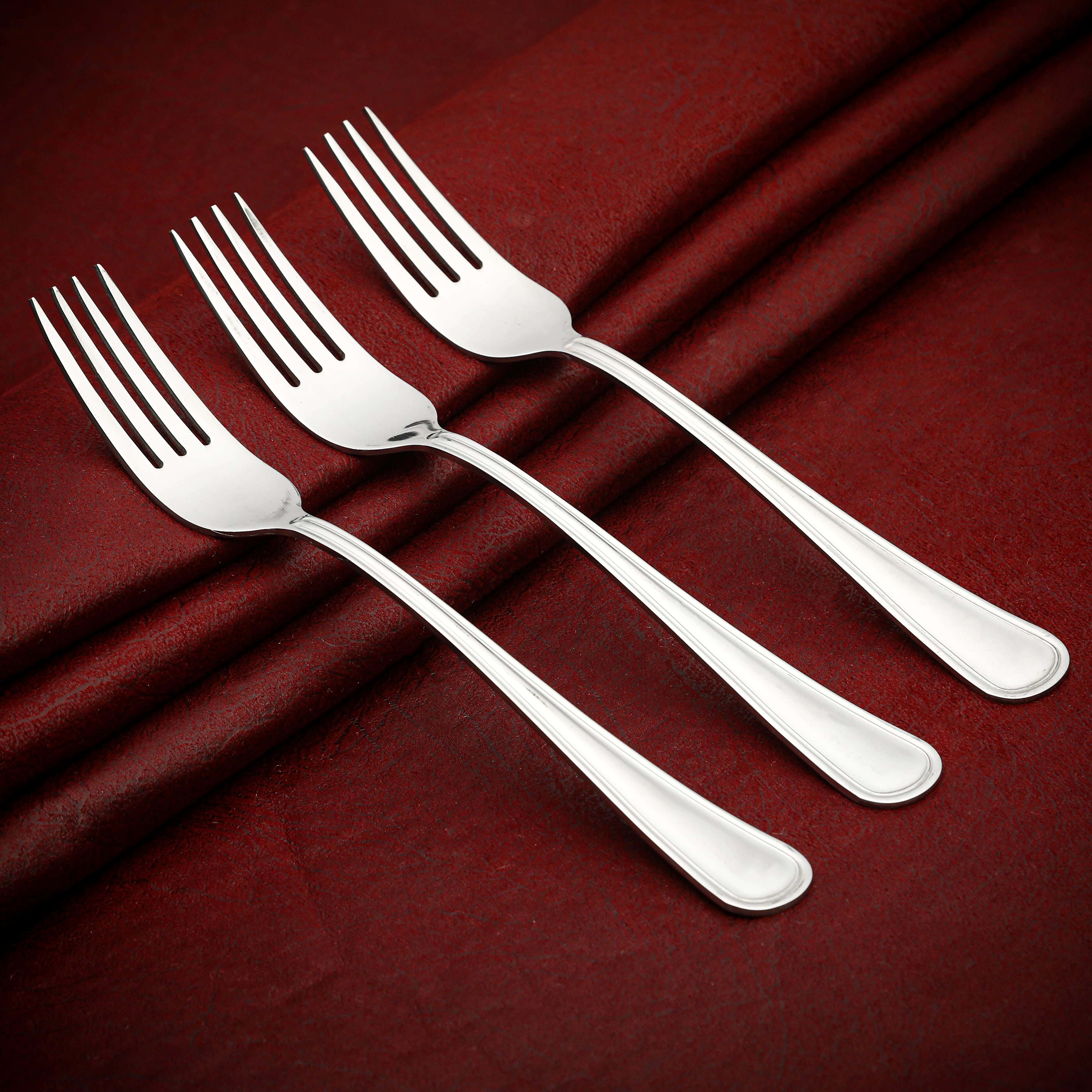 Nouval French Forks Set, 3 Pieces - Silver