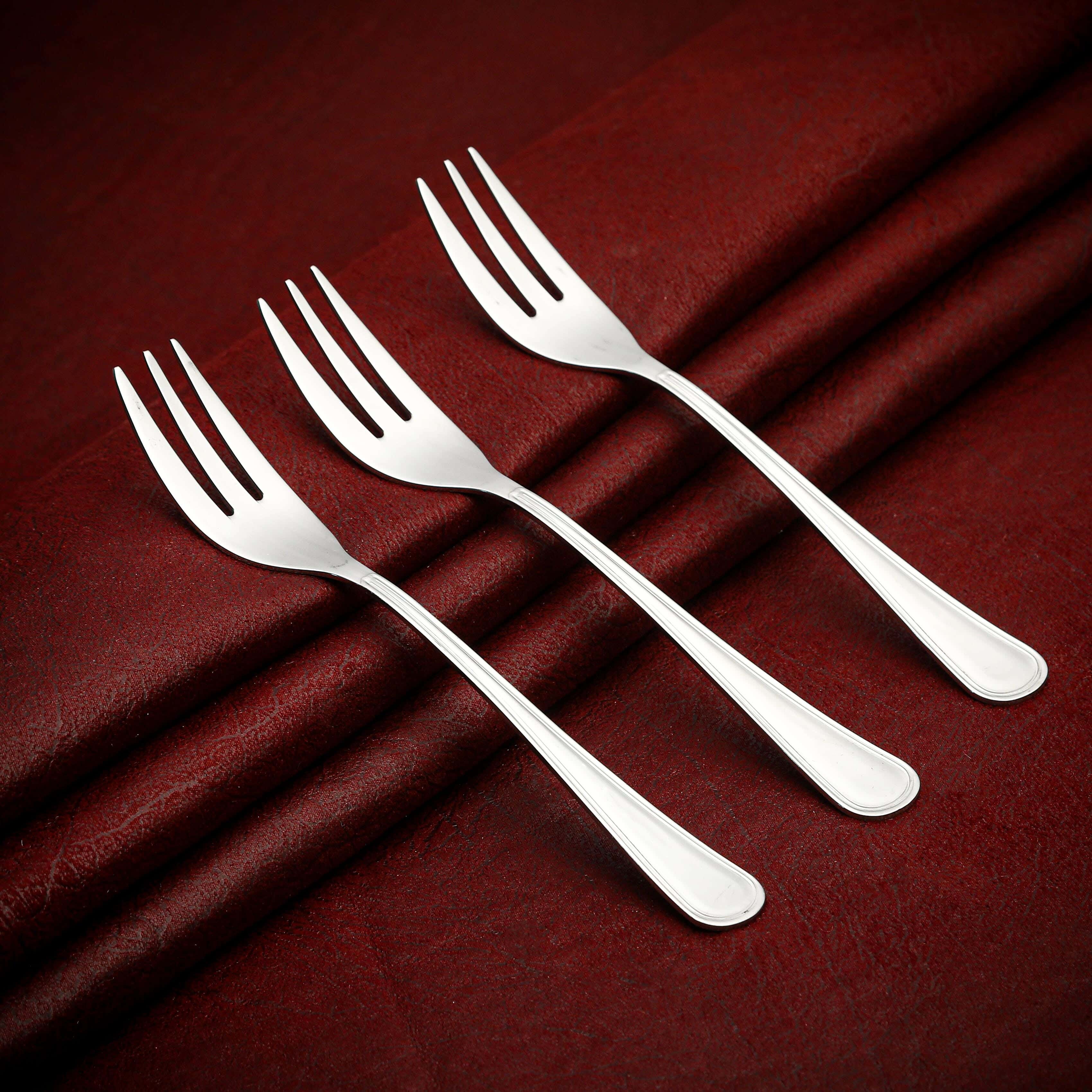 Nouval Fork Set, 3 Pieces - Silver