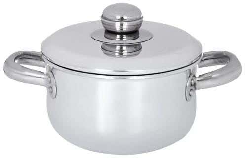 Nouval Aluminum Pot, 16 cm - Silver