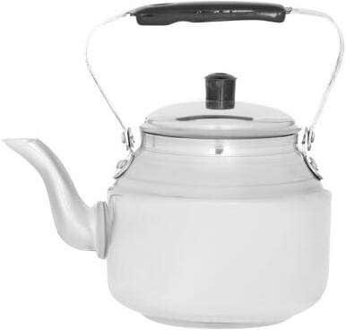 El Zenouki Aluminum Teapot, 18 cm - Silver