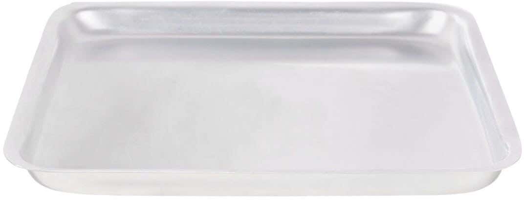 El Zenouki Aluminum Square Oven Tray, 32 cm - Silver