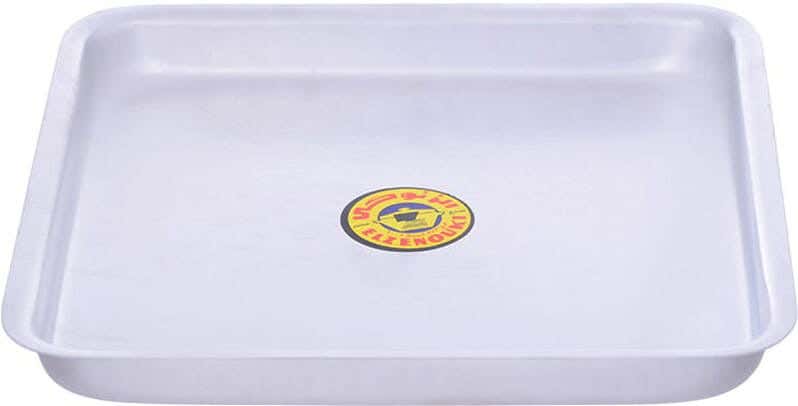 El Zenouki Square Oven Tray, Size 2 - Silver