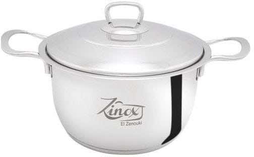 El Zenouki Stainless Steel Cookware Set, 16 cm - Silver