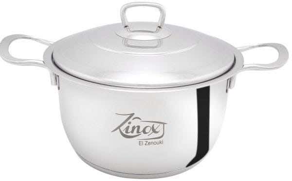 Zinox Classic Stainless Steel Cookware Set, 36 cm - Silver