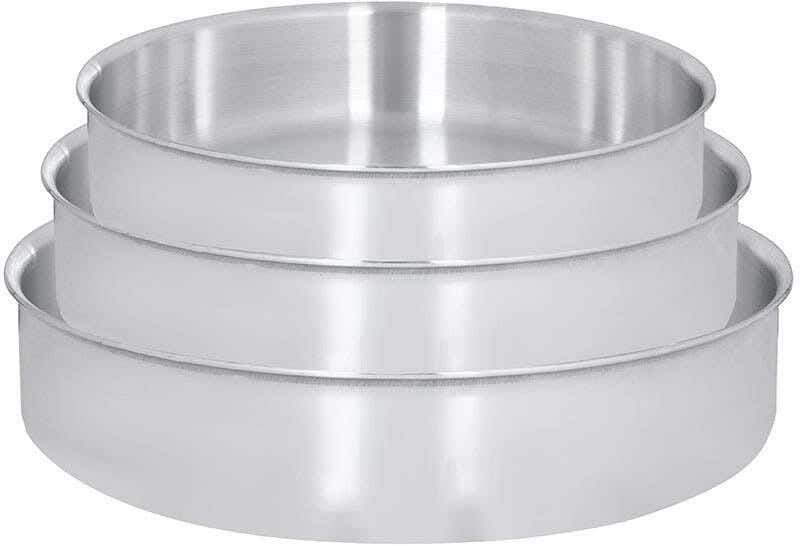El Zenouki Oven Tray Set, 3 Pieces - Silver