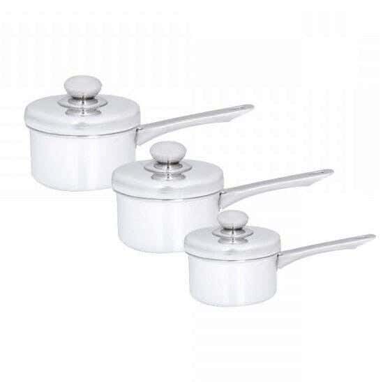 El Zenouki Casserole, 3 Pieces - Silver