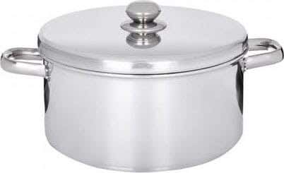El Zenouki Power Aluminum Pot, 24 cm - Silver