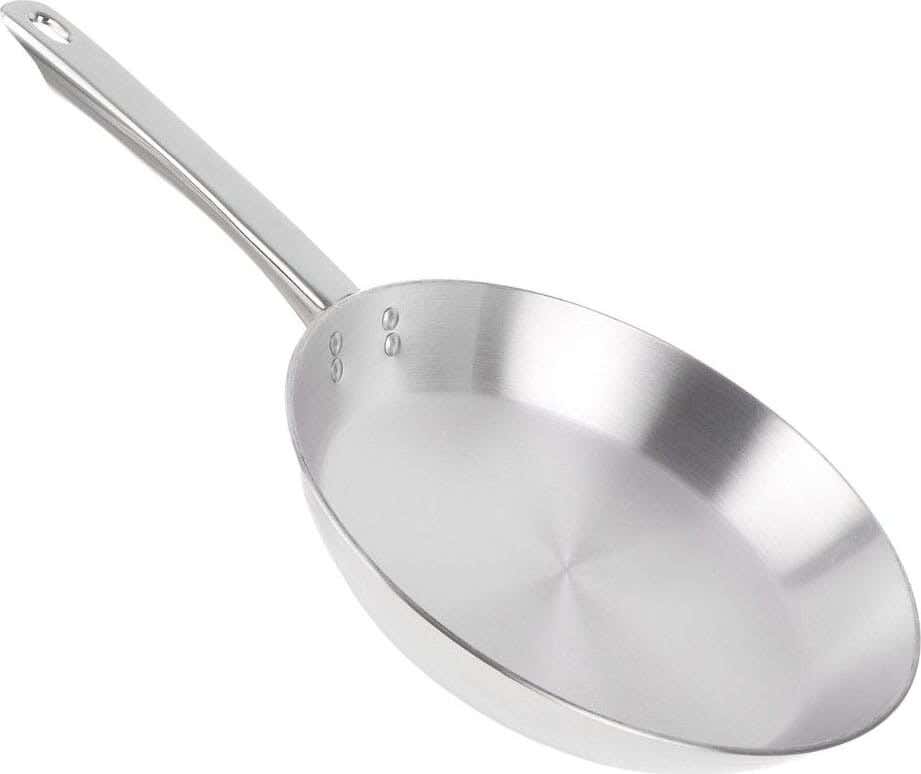 El Zenouki Aluminum Power Frying Pan, 24 cm - Silver