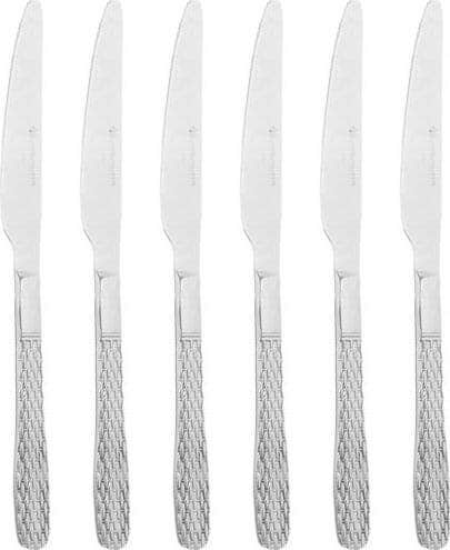 3S Dining Knife Set, 6 Pieces - Silver
