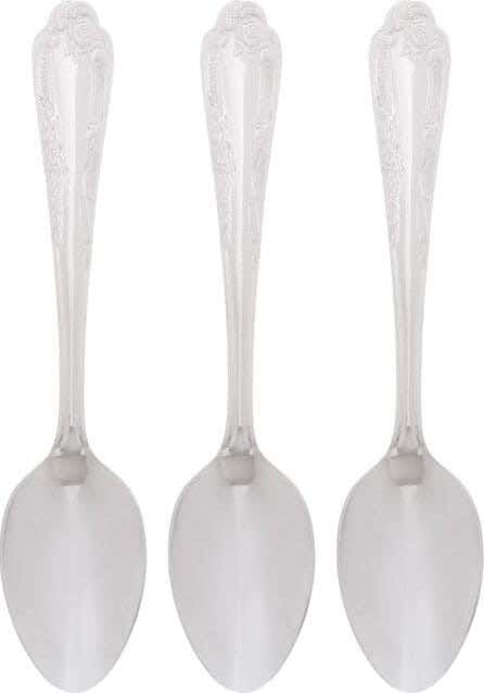 Alex Metal Spoons Set, 3 Pieces - Silver
