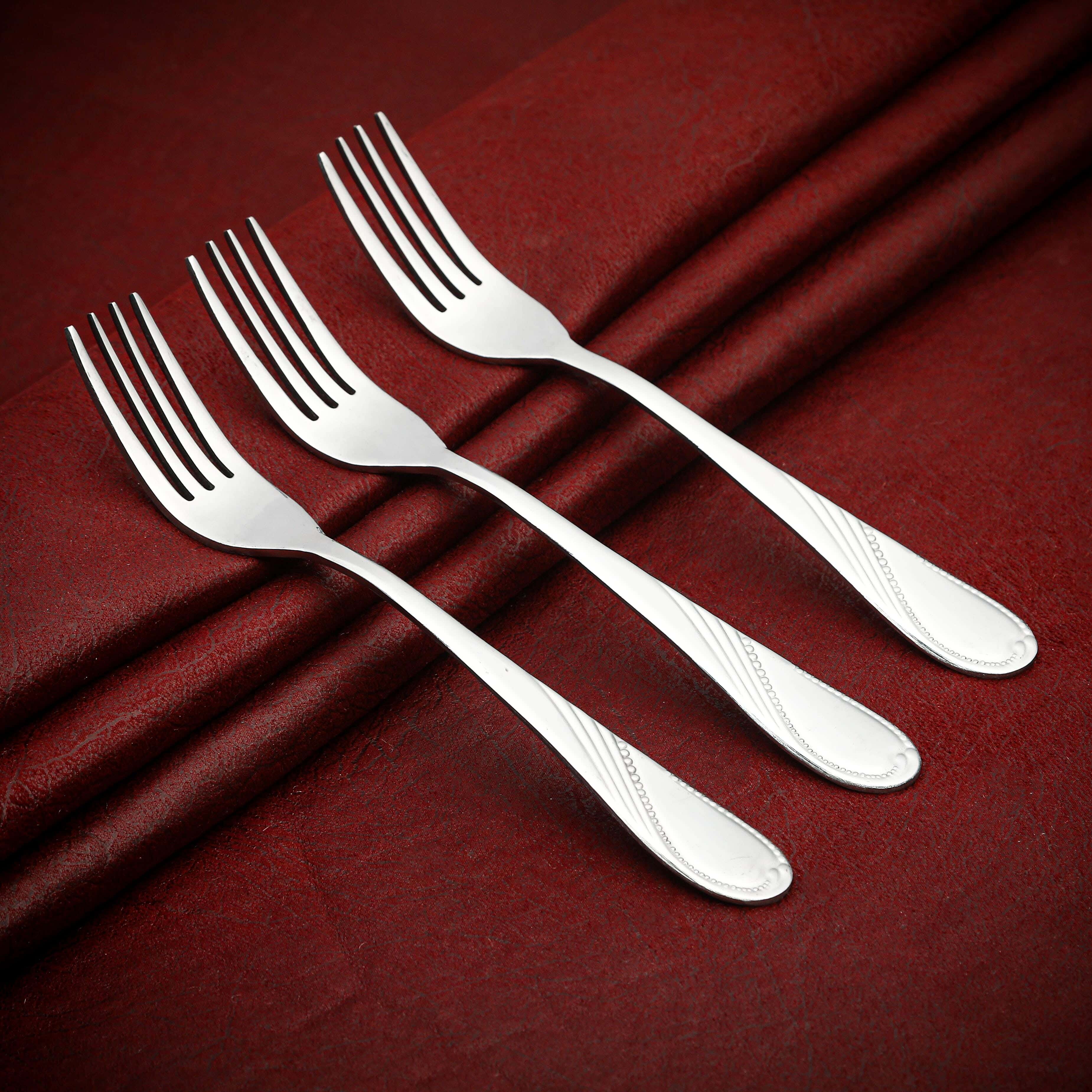 Alex Metal Forks Set, 3 Pieces - Silver