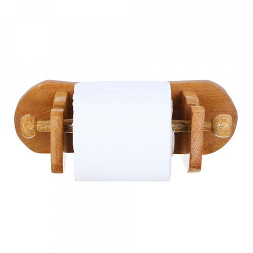 Wood Kitchen Tissue Holder - Brown
