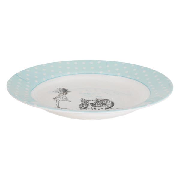 Zahra Elmohandes Melamine Deep Plate, 23 cm - Multicolor