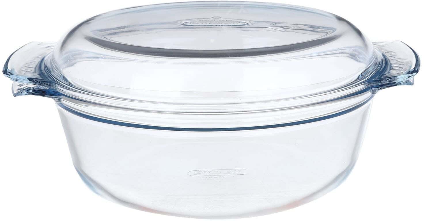 Pyrex Thermal Glass Pot, With Lid, 1.40 Liters - Clear