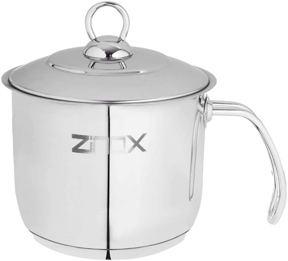 Zinox Stainless Steel Milk Pot, 14 cm - Silver