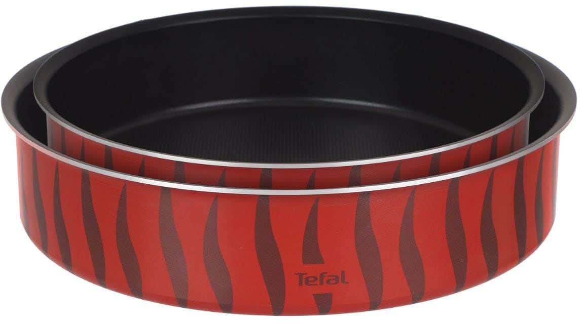 Tefal Oven Trays Set, 2 Pieces - Dark Red
