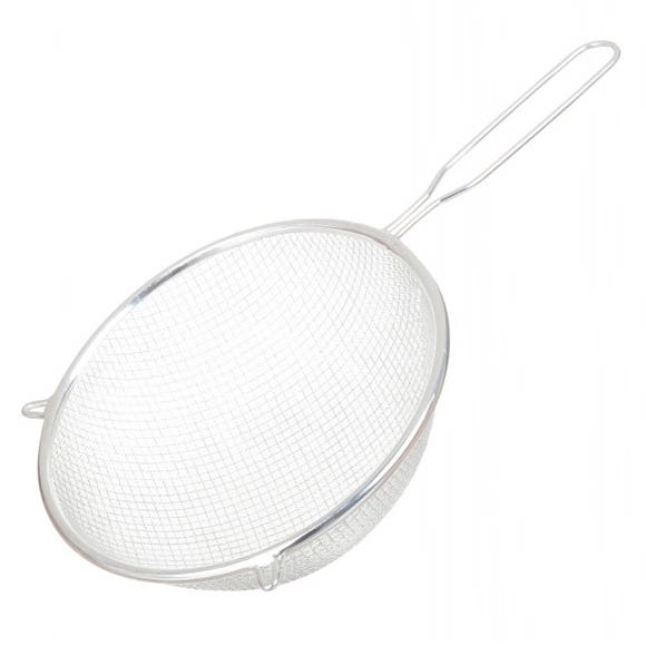 Rocky Stainless Steel Strainer, 20 cm - Silver