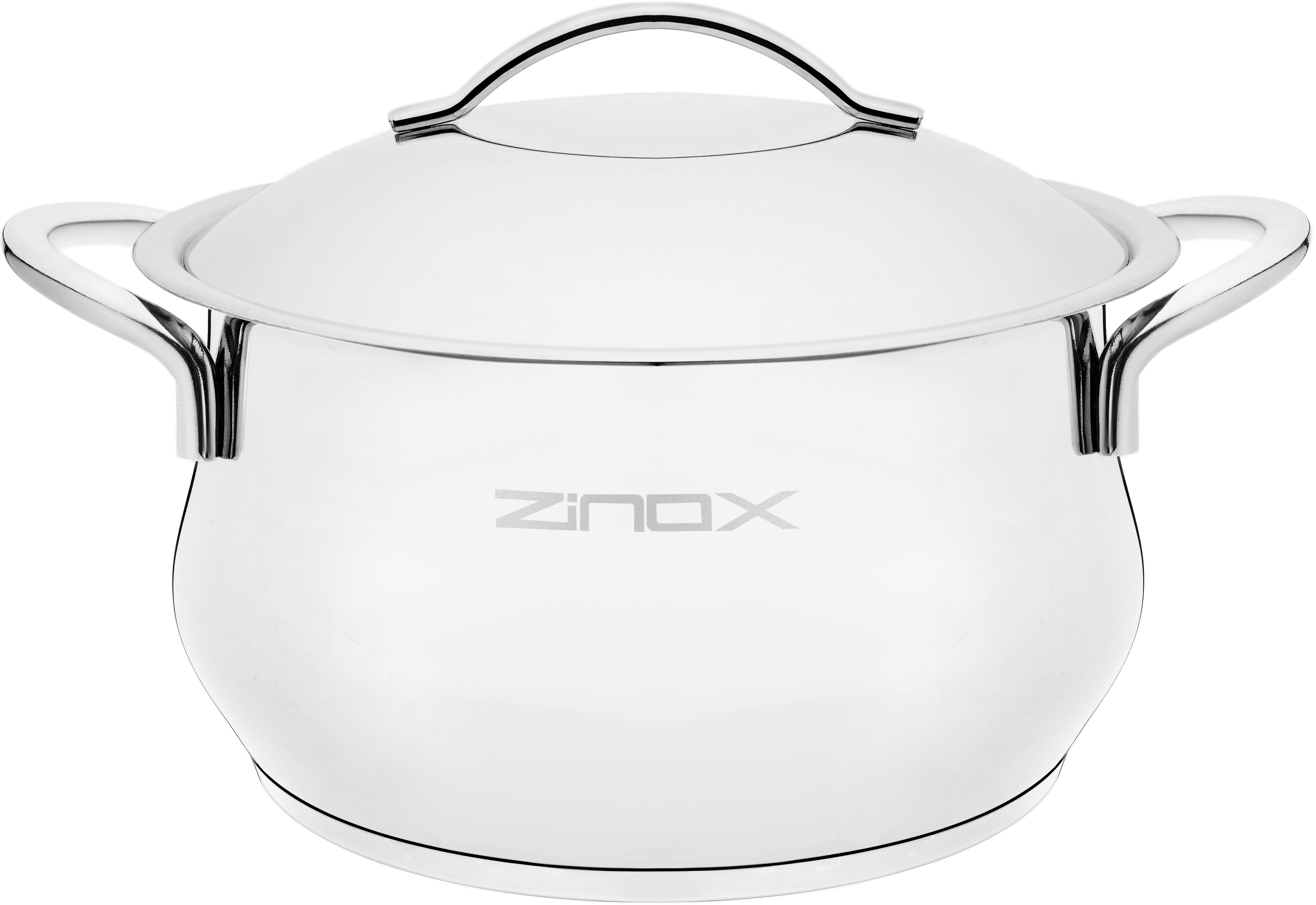 Zinox Stainless Steel Large Pot, 24 cm - Silver