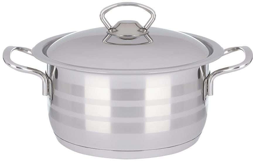 Aboud Stainless Steel Pot, Size 22 - Silver