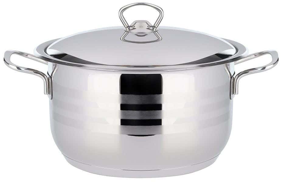 Aboud Stainless Steel Pot, Size 24 - Silver