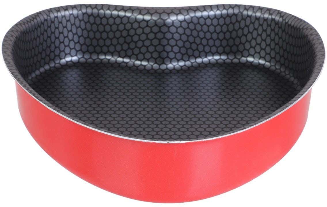 Trueval Teflon Heart Shape Cake Mold, 26 cm - Red