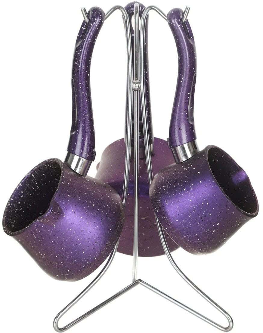 Martef Granite Coffee Pot Set, 3 Pieces - Purple