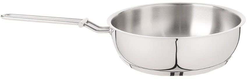 Aboud Stainless Steel Frying Pan, 18 cm - Silver