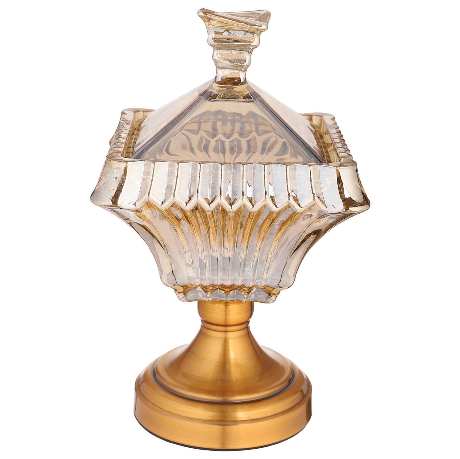 Glass Cooper Copper Bonbonniere, 15×20 cm - Copper Golden