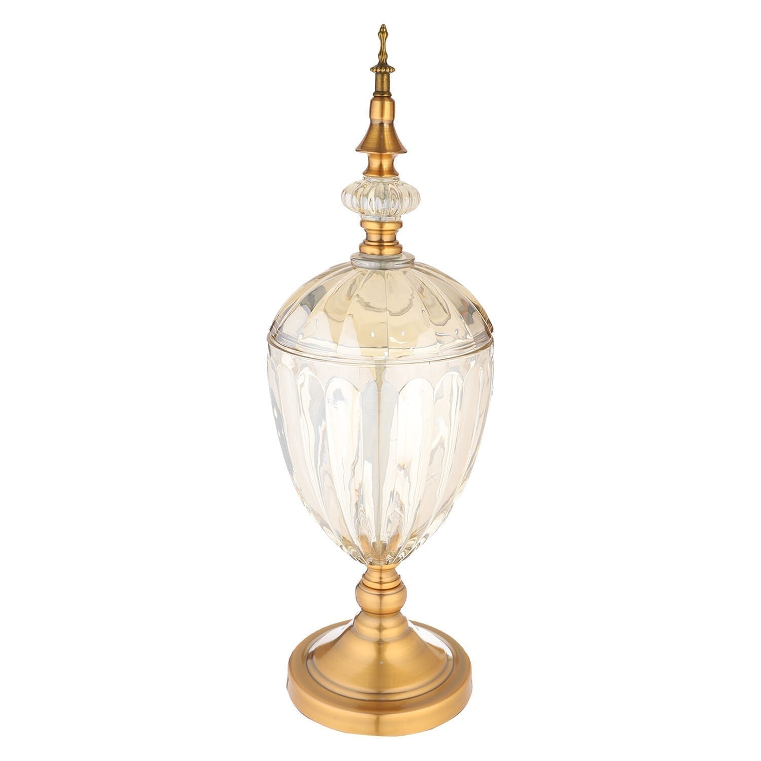Glass Cooper Rack, 55 cm - Gold