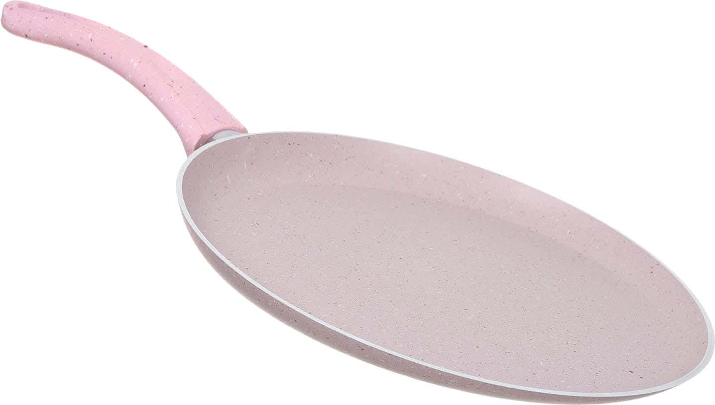 Tobacco Turkish Granite Crepe Frying Pan, 28 cm - Rose
