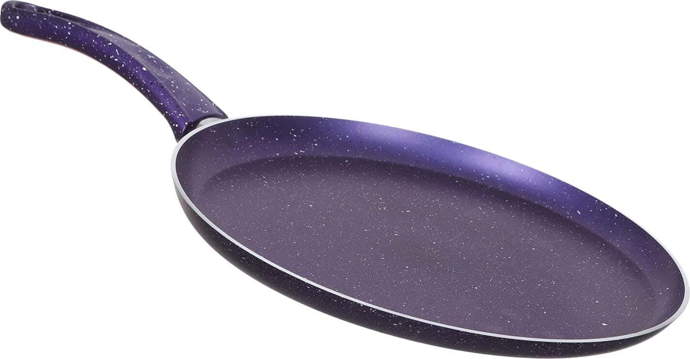Tobacco Turkish Granite Crepe Frying Pan, 30 cm - Purple