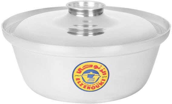 El Zenouki Aluminum Pot, 24 cm - Silver