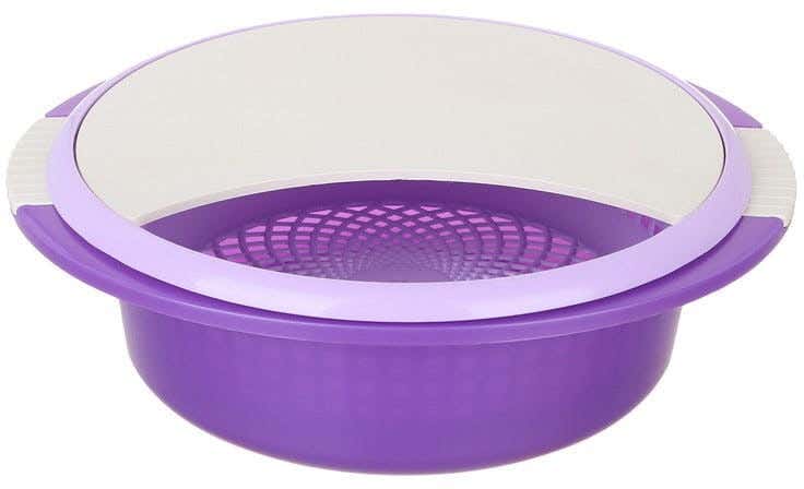 Winner Plast Plastic Cutting Board Set, 28×30 cm - Mauve Beige