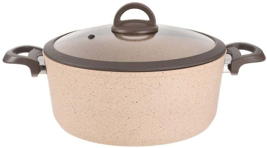 Cookin Aboud Granite Pot, 22 cm - Beige