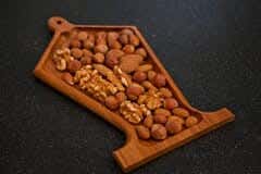 Elite Sarsooh Wood Snack Plate, 17X28 Cm - Brown