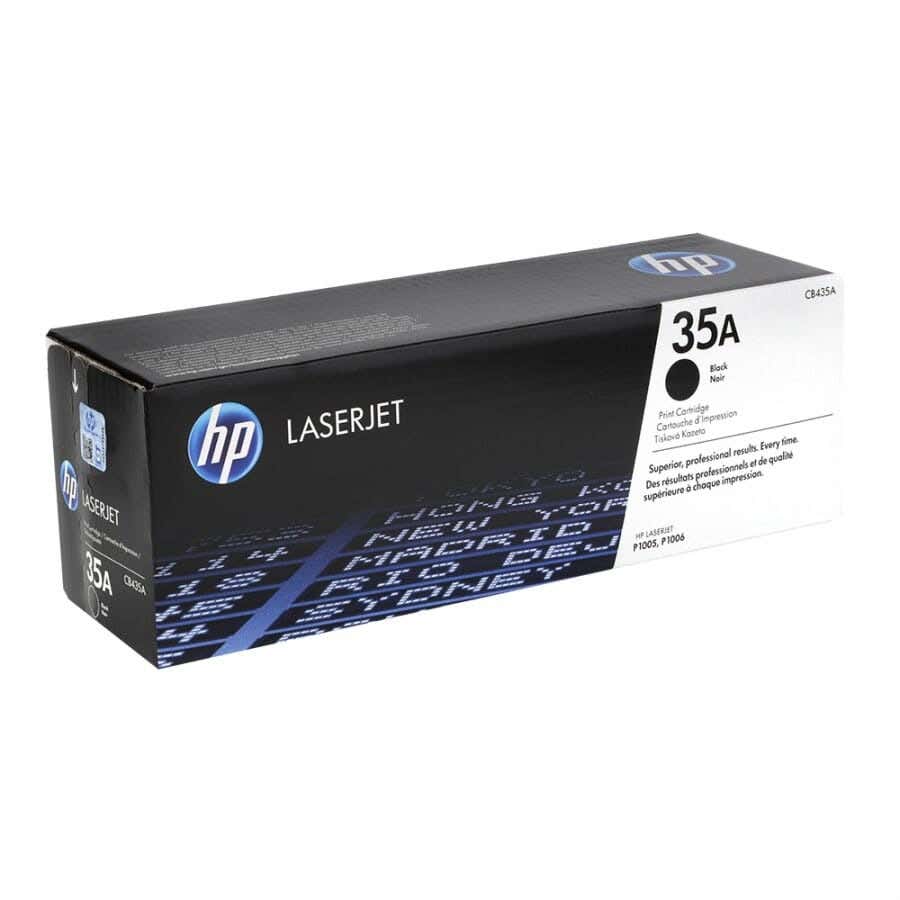 HP LaserJet Toner Cartridge, 35A, CB435A - Black