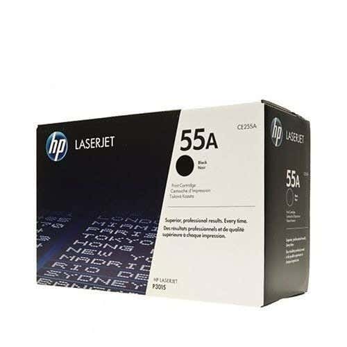 HP LaserJet Toner Cartridge, 55A, CE255A - Black