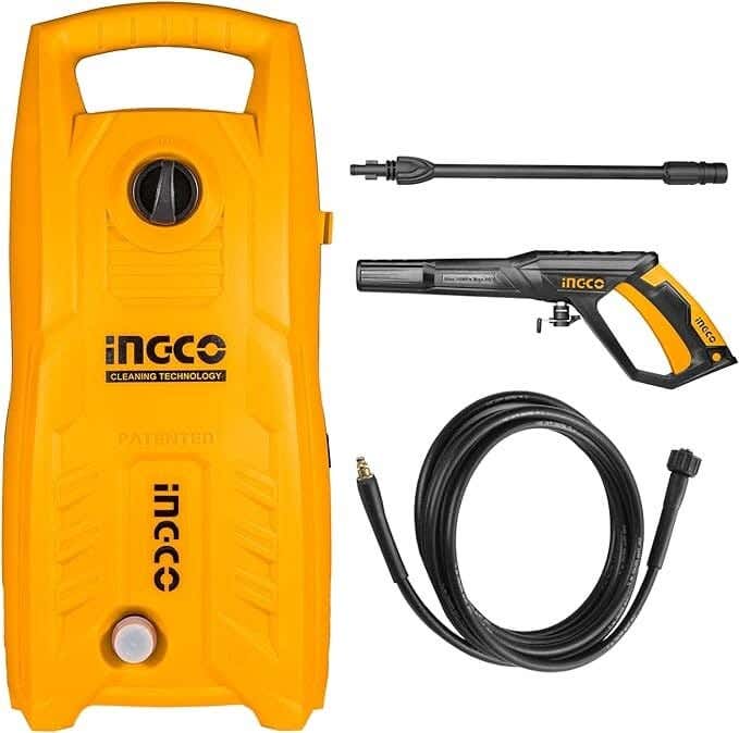 InGCO HPWR14008 High Pressure Washer, 1400 Watt - Yellow Black