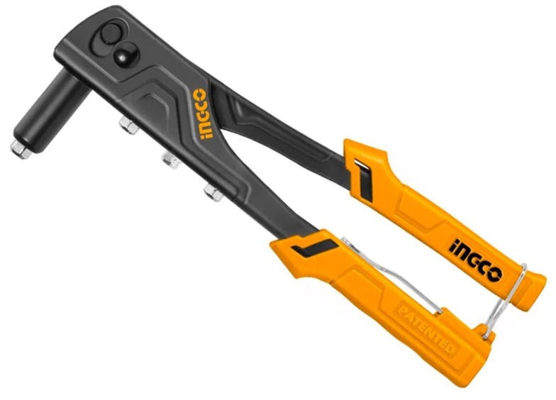 Ingco HRS108 Aluminium Hand Riveter, 10.5 Inch - Black Yellow